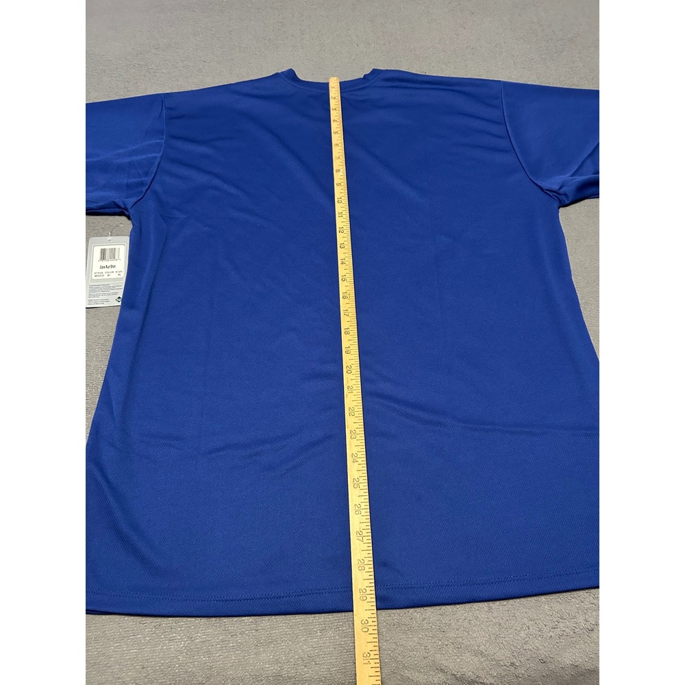 ASICS Core Run Shirt Mens XL Blue Short Sleeve Performance Tee MR501C NEW - Picture 7 of 7